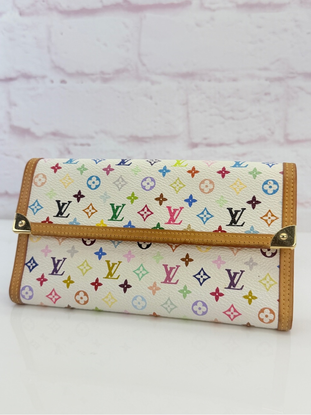 Louis Vuitton Murakami Monogram Multicolor Porte Tresor International Wallet